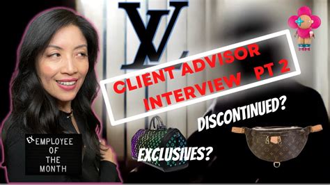 louis vuitton client advisor interview